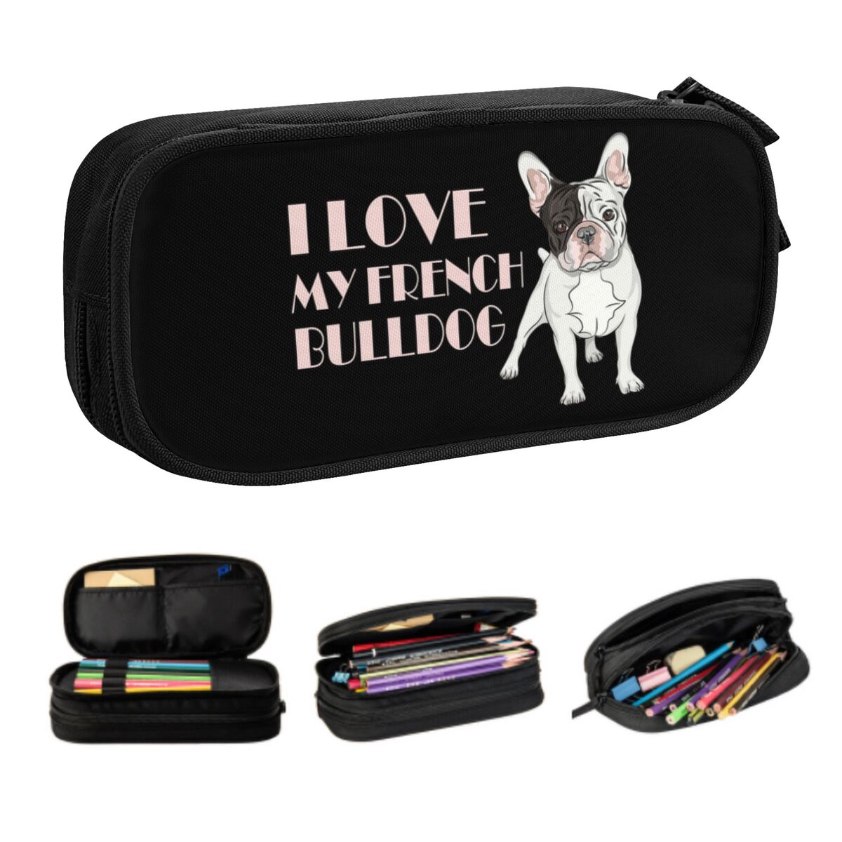 Pet X Supplies & Tack Grooming - Custom French Bulldog Cute Pencil Case