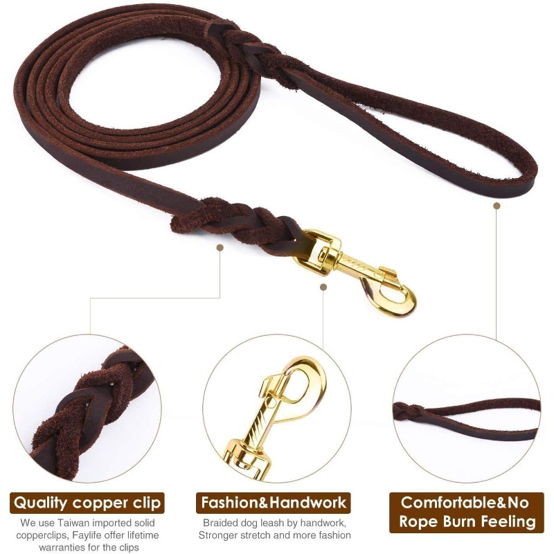 First layer cowhide leash Germ - огляд і ціна Pet Supplies First