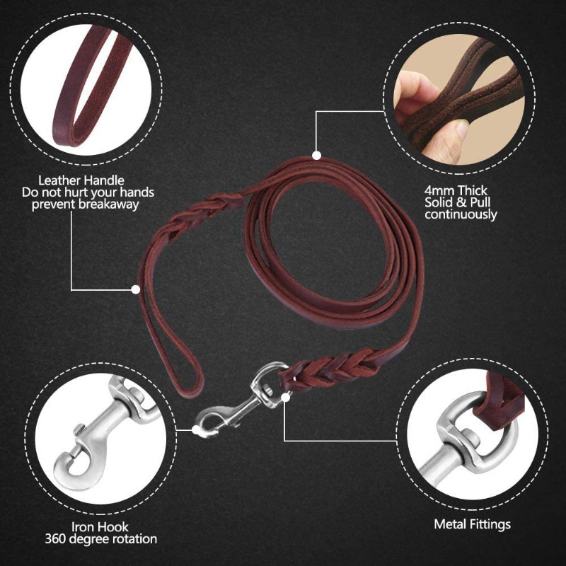 First layer cowhide leash Germ - огляд і ціна Pet Supplies First